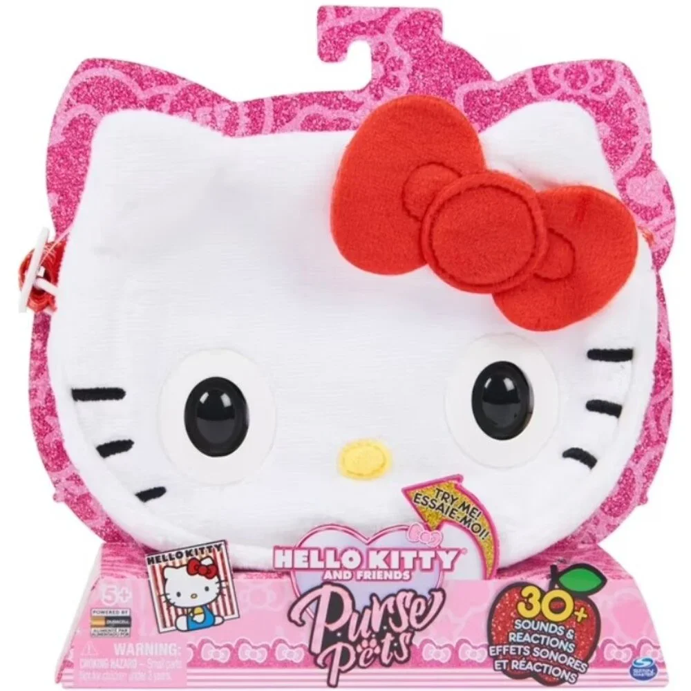 NEW Hello Kitty Purse Pets w/ 30 Sounds Blinking Eyes Interactive Crossbody Bag